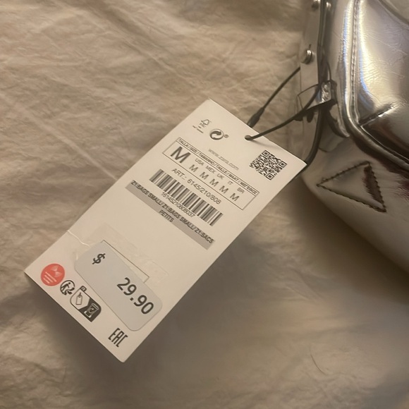 Silver Zara Small bag adjustable strap - Picture 2 of 5